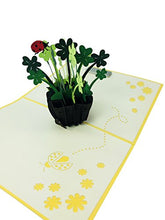 Load image into Gallery viewer, Shamrock Vase Good Luck - WOW 3D Pop Up Card