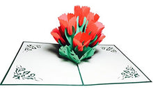 Load image into Gallery viewer, Red Tulip Flower - Pop Up Card
