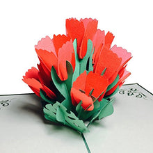 Load image into Gallery viewer, Red Tulip Flower - Pop Up Card