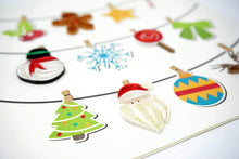 Load image into Gallery viewer, Christmas Icons Quilling Card