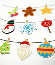 Load image into Gallery viewer, Christmas Icons Quilling Card