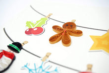 Load image into Gallery viewer, Christmas Icons Quilling Card