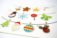Load image into Gallery viewer, Christmas Icons Quilling Card