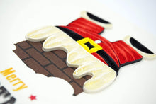 Load image into Gallery viewer, Santa stuck in Chimney Quilling Card