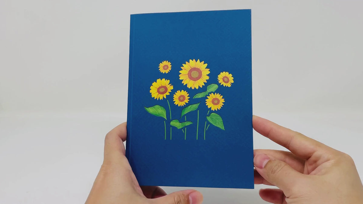 Sunflower & Butterfly- 3D Pop Up Greeting Card – WOW Pop Up Card