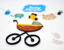 Load image into Gallery viewer, Baby Shower Quilling Card
