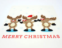 Load image into Gallery viewer, 3 Reindeers Quilling Card