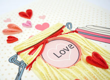 Load image into Gallery viewer, Love Jar Quilling Card