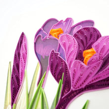 Load image into Gallery viewer, Crocus Flower Quilling Card