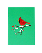 Load image into Gallery viewer, Cardinal Bird - WOW 3D Pop Up Greeting Card
