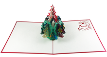 Load image into Gallery viewer, Christmas Pine Tree with Ornaments - Pop Up Card