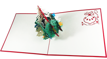 Load image into Gallery viewer, Christmas Pine Tree with Ornaments - Pop Up Card