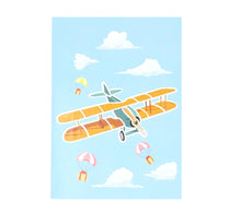 Load image into Gallery viewer, Rainbow Biplane - WOW 3D Pop Up Greeting Card