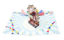 Load image into Gallery viewer, Rainbow Ferris Wheel - WOW 3D Pop Up Greeting Card