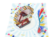 Load image into Gallery viewer, Rainbow Ferris Wheel - WOW 3D Pop Up Greeting Card