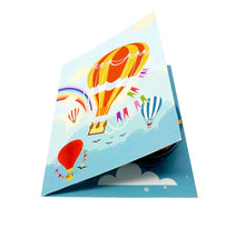 Load image into Gallery viewer, Rainbow Hot Air Balloon - WOW 3D Pop Up Greeting Card