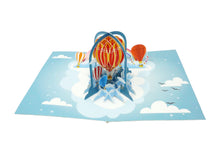 Load image into Gallery viewer, Rainbow Hot Air Balloon - WOW 3D Pop Up Greeting Card