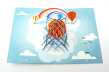 Load image into Gallery viewer, Rainbow Hot Air Balloon - WOW 3D Pop Up Greeting Card