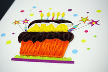 Load image into Gallery viewer, Birthday Cake Quilling Card
