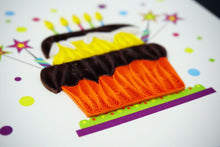 Load image into Gallery viewer, Birthday Cake Quilling Card