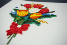Load image into Gallery viewer, Tulip Flower Quilling Card