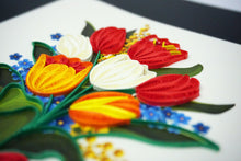 Load image into Gallery viewer, Tulip Flower Quilling Card