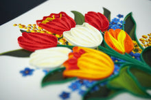 Load image into Gallery viewer, Tulip Flower Quilling Card