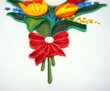 Load image into Gallery viewer, Tulip Flower Quilling Card