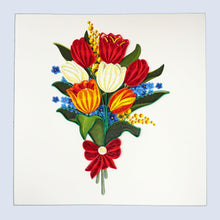 Load image into Gallery viewer, Tulip Flower Quilling Card