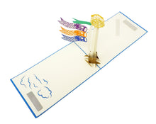 Load image into Gallery viewer, Koinobori Japan - WOW 3D Pop Up Greeting Card