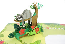 Load image into Gallery viewer, Fun Sloth Don't Hurry - 3D Pop Up Card