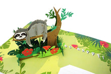 Load image into Gallery viewer, Fun Sloth Don't Hurry - 3D Pop Up Card