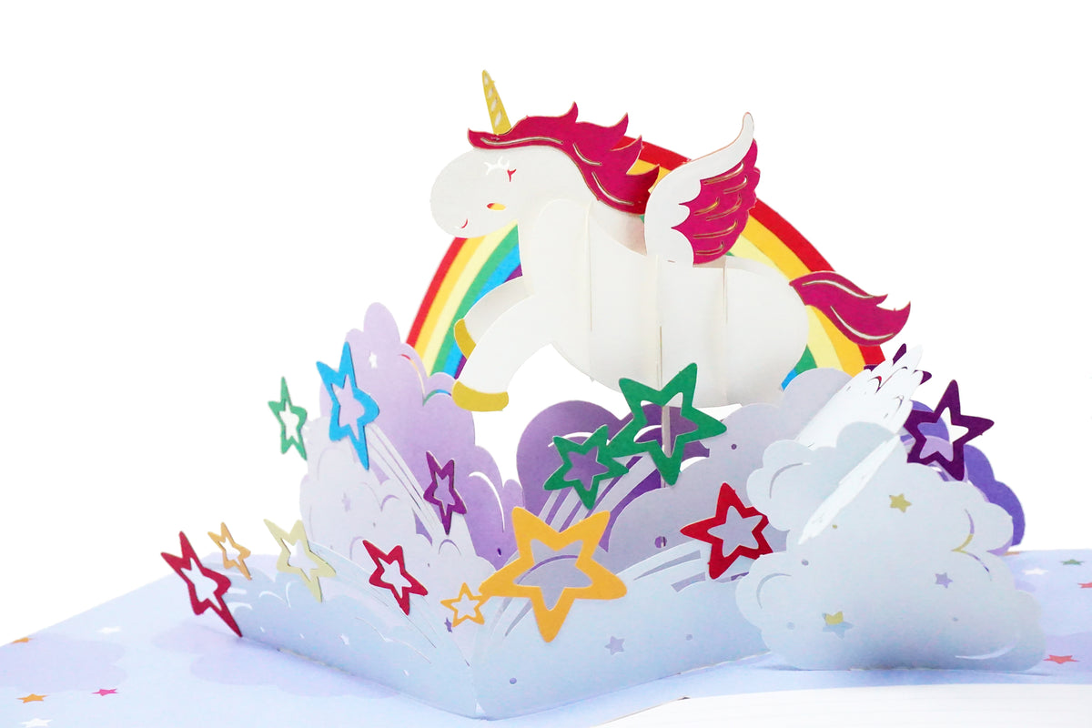 Be a Unicorn - WOW 3D Pop Up Greeting Card - Image 4