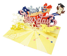 Load image into Gallery viewer, Whoohoo You Did It - WOW 3D Pop Up Card