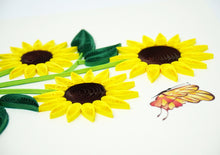 Load image into Gallery viewer, Sunflower Quilling Card