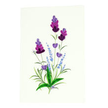 Load image into Gallery viewer, Lavender Flower Quilling Card
