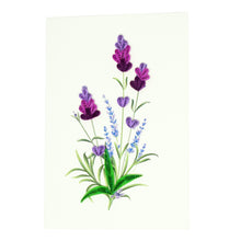 Load image into Gallery viewer, Lavender Flower Quilling Card