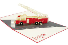Load image into Gallery viewer, Firetruck - WOW 3D Pop Up Greeting Card