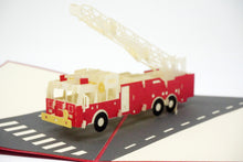 Load image into Gallery viewer, Firetruck - WOW 3D Pop Up Greeting Card