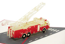 Load image into Gallery viewer, Firetruck - WOW 3D Pop Up Greeting Card