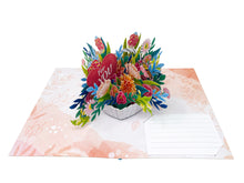 Load image into Gallery viewer, Flower Basket For You - WOW 3D Pop Up Greeting Card

