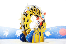Load image into Gallery viewer, Rocket Spacecraft - WOW 3D Pop Up Greeting Card