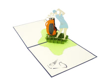 Load image into Gallery viewer, Female Golf Player - WOW 3D Pop Up Greeting Card