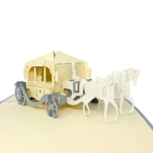 Load image into Gallery viewer, Horse Carriage - WOW 3D Pop Up Greeting Card