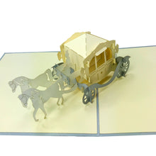 Load image into Gallery viewer, Horse Carriage - WOW 3D Pop Up Greeting Card