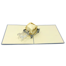 Load image into Gallery viewer, Horse Carriage - WOW 3D Pop Up Greeting Card