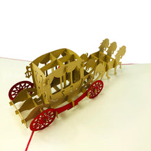 Load image into Gallery viewer, Horse Carriage - WOW 3D Pop Up Greeting Card