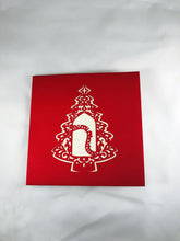 Load image into Gallery viewer, Christmas Pine Tree with Ornaments - Pop Up Card