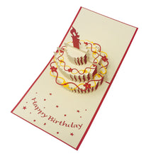 Load image into Gallery viewer, Wow Birthday Cake Candle - 3D Pop Up Greeting Card

