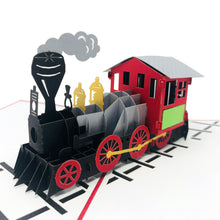 Load image into Gallery viewer, Classic Steam Train - 3D Pop Up Greeting Card

